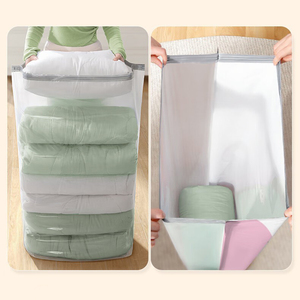 Sacchi Sottovuoto Salvaspazio con Cerniera per Vestiti e Biancheria da Letto, Design Personalizzabile, 80% di Risparmio di <span class=keywords><strong>Spazio</strong></span>, Disponibili Subito - Product Image 4