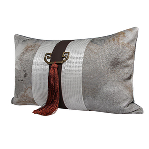 RUIYI Coussin décoratif de haute qualité pour la maison, coussin de canapé rectangulaire de luxe avec franges, coussin de taille avec fermeture éclair - Product Image 4