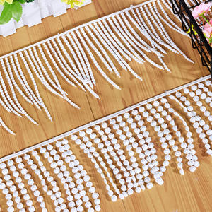 Produttore In-Stock all'ingrosso di seta di latte di seta di latte solubile In acqua In pizzo a pois nappa frangia animale per uso indumento - Product Image 1