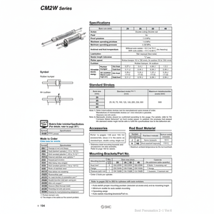 Cilindro de aire SMC Pneumatics Modelo Piezas neumáticas - Product Image 1