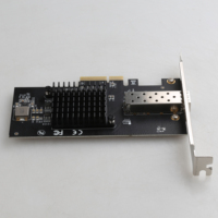 Tarjeta de red de 10Gb con controlador Intel82599 Single SFP + PCIe2.0-Adaptador Ethernet Express 4X Compatible con Windows Server/Linux/VMware