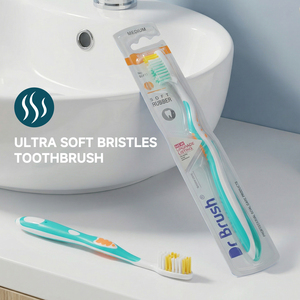 उच्च गुणवत्ता वाले कस्टम लोगो यात्रा मैनुअल टूथब्रश नरम ब्रिस्टल प्लास्टिक को घर के उपयोग के लिए वयस्क टूथब्रश - Product Image 5