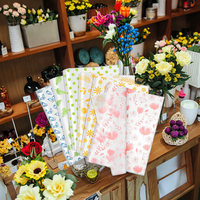 Papier d'emballage pour fleurs imperméable en gros, artisanat DIY, rouleau personnalisé avec logo, emballage cadeau pour décorations de bouquets de fleuristes