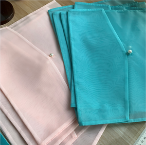 ถุงผ้า<span class=keywords><strong>ไหม</strong></span>โปร่งบางใส<span class=keywords><strong>สีชมพู</strong></span>สำหรับห่อชุดชั้นในสำหรับผู้หญิงถุงตาข่ายของขวัญ - Product Image 3