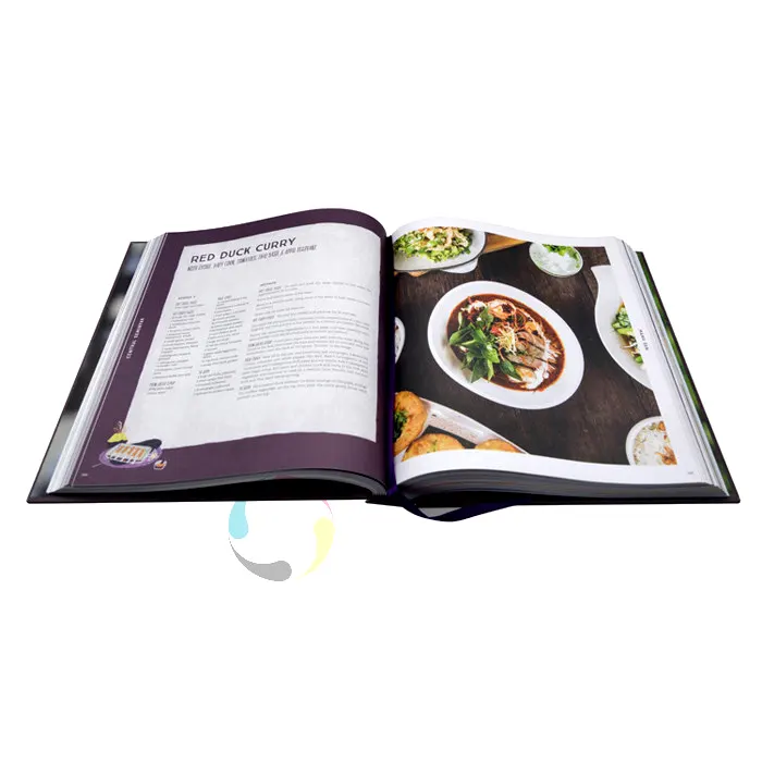 Custom Made Photography Books Printing Services Customized A4 Hardcover Cook Book Printing