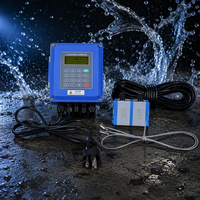 Medidor de Flujo Ultrasónico sin Contacto Yheng OEM, Medidor de Flujo de Agua Ultrasónico Digital Montado en Pared