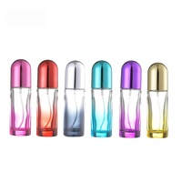 Flacon de parfum en verre dégradé de 20 ml avec logo personnalisé, bouchon en métal en forme de dôme, vide, rechargeable, portable