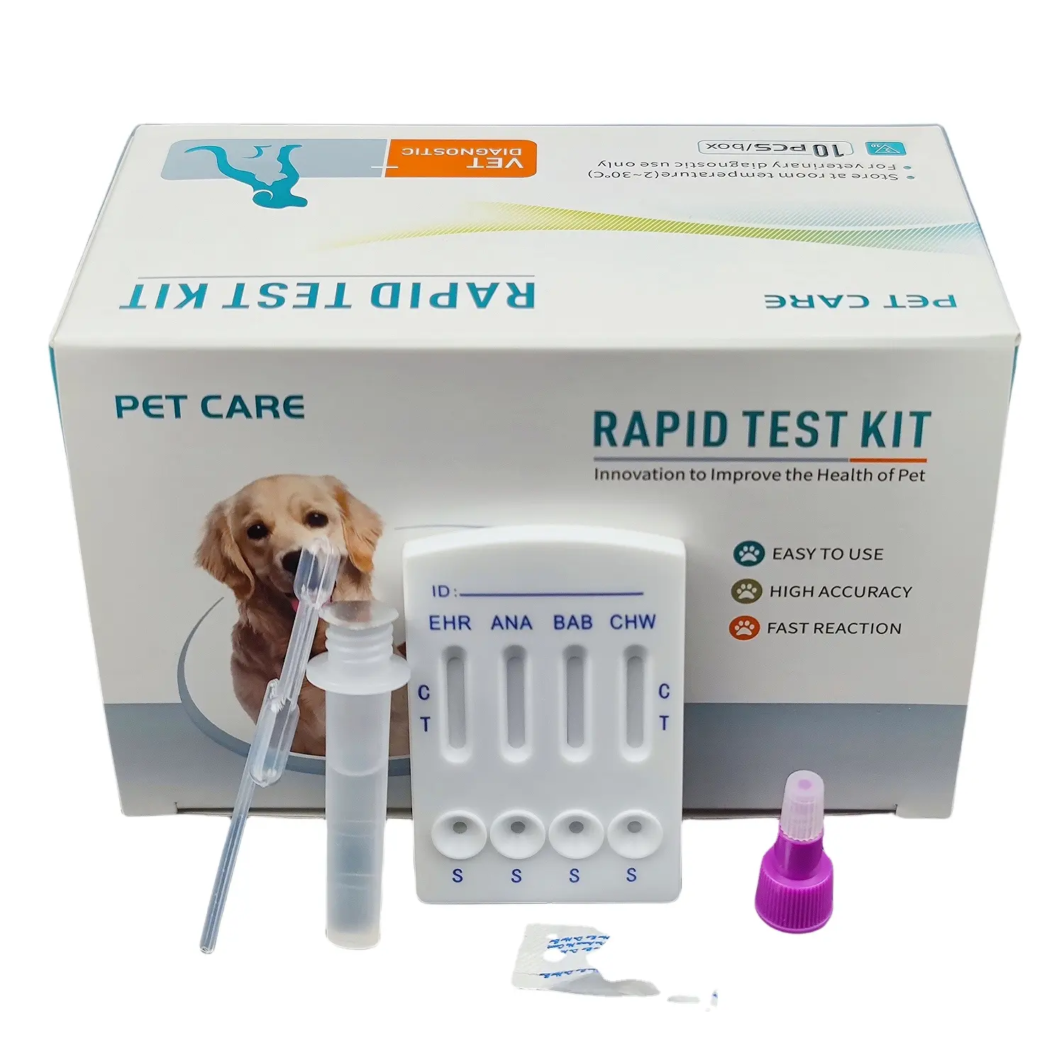 Canine Ehr Lym Ana Chw Antigen Rapid Chw/Ana/Lym/Ehr Lyme Anaplasma Antinuclear Antibody Ana Test Kit Indirect Immu Dog