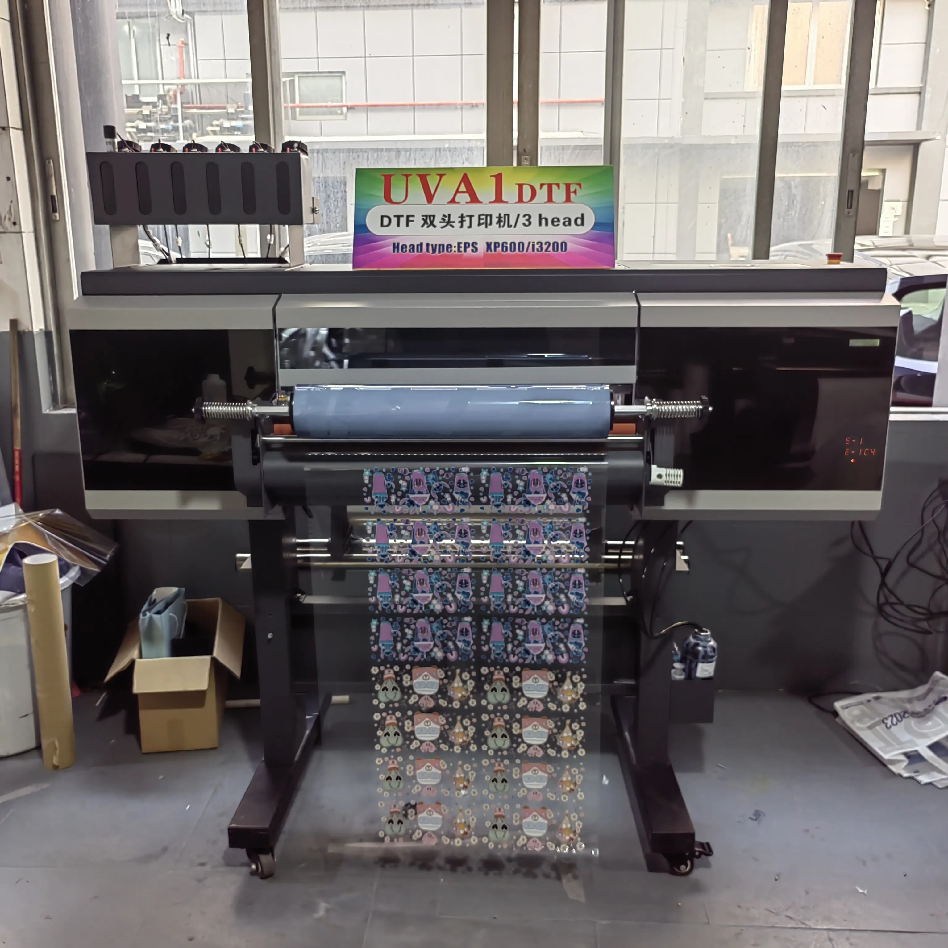 Nieuwe Kleur 60Cm Uv Dtf Printer Dtf Uv Flatbed Inkjet Flatbed Printer Roll Uv Dtf 60Cm Ab Filmsticker Printer Machine