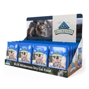 Promotional Foldable Eco-Friendly Cardboard Totem Display Tier <b>Counter</b> for Cat Food for Store for Showcase - Product Image 1