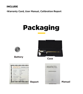 Calibrador Digital Asimeto, Herramienta de Medición, Calibrador Electrónico Digital de Acero Inoxidable con Cuatro Botones, Calibrador de Precisión - Product Image 6