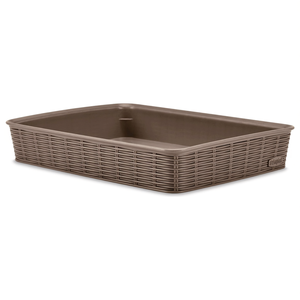 Cestino <b>plastica</b> (35x26x6cm) ELEGANCE Tortora 30951 - Product Image 2