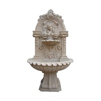 Fontaine de cascade murale en pierre Antique, Style européen, personnalisée, fournie par l'usine