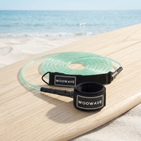 Woowave Prix de Gros WOOWAVE Laisse de Surf Droite 6-10ft en TPU Élastique pour Planche de Surf et Bodyboard