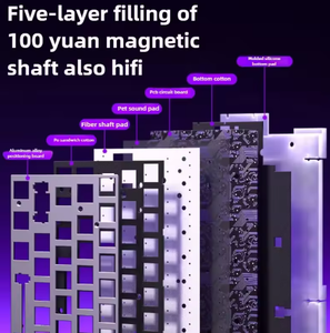 Teclado mecánico con cable aula HERO68 HE para computadora de escritorio, portátil, juegos de PC, retroiluminación RGB, tipo C, intercambiable en caliente, anti-ghosting, programable - Product Image 4