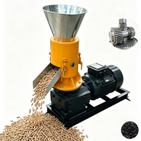 Machine de granulation de biomasse personnalisée 300 kg/h, granulateur de bois diesel avec alimentation forcée et boîte de vitesses renforcée pour zones rurales