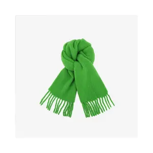 2023 210*30 New fringe scarf Ladies warm candy solid color wool shawl scarf can be customized logo