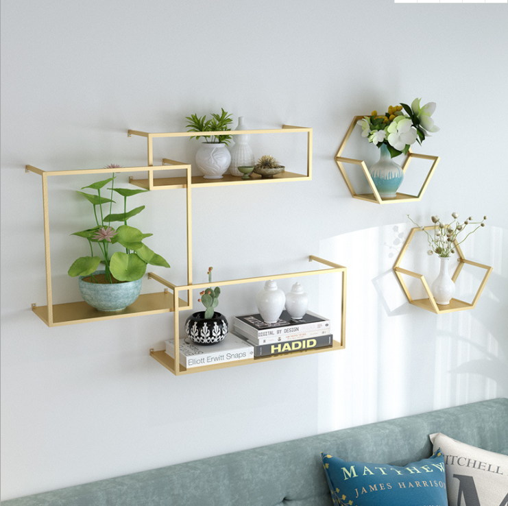 Wall Shelf Top 1 Different Shapes Multi-functional Custom Simplicity Metal Floating Wall Shelves For Office Living Room Wall Shelf