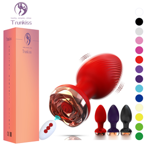 Plug anal rose personnalisable - Jouet pour adultes imperméable et écologique - Télécommande sans fil pour une insertion facile - Prostate Anal - Product Image 1