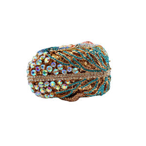 Verano Fish Conch Rhinestone bolso de Noche cena bolso brillante playa Shell cristal monedero para fiesta de graduación - Product Image 4