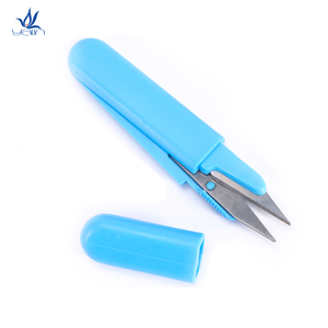 Portable bricolage artisanat point <span class=keywords><strong>de</strong></span> croix outils Style Simple coupe-fil <span class=keywords><strong>couture</strong></span> tricot accessoire couverture en plastique carré cisailles ciseaux - Product Image 6