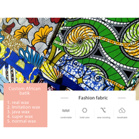 Kain Batik Afrika DIY dua sisi dicetak pakaian tradisional Afrika Ankara tipis bernapas anti-pil untuk kain pelapis