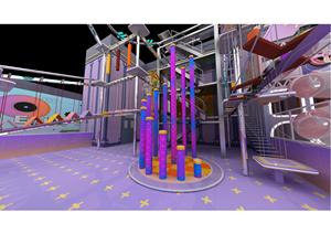 Équipement de terrain de jeu intérieur multifonctionnel, parc d'attractions intérieur souple pour enfants et parc de <span class=keywords><strong>trampoline</strong></span> avec une visibilité et une durabilité élevées - Product Image 4