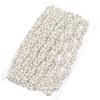 Vente en gros de mode : Applique de garniture personnalisée avec motifs floraux, perles, cristaux et strass pour vêtements, chaussures et nail art