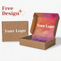 Boîtes d'expédition en carton ondulé écologiques avec logo personnalisé imprimé, emballages en papier, boîte d'abonnement
