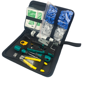 Rh 6088 Network Cable Crimper <b>Tool</b> <b>Kit</b> 8P6P RJ45 RJ11 With Soft Case For Ethernet Wiring Repair - Product Image 2