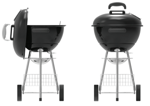 Camping Jardin Charbon De Bois Bouilloire Barbecue Grill Noir Fumeur Extérieur Pomme Charbon De Bois Barbecue Grill - Product Image 4