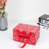 Maßgefertigte Biologisch Abbaubare Rosa Faltbare Umweltfreundliche Harte Schuhaufbewahrungsbox mit Magnetverschluss und Prägung für Socken aus Kunstpapier