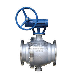 High-Pressure Pneumatic <b>Ball</b> Valve with Hard-seal Electric 304 Stainless Steel Fixed Flange Q347F-100 Turbine for Oil Media - Product Image 2
