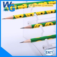 Usine de crayons accepte les commandes de crayons en peuplier HB/2B personnalisés en lots de 10, en bois de haute qualité pour l'écriture des enfants, l'école et le bureau