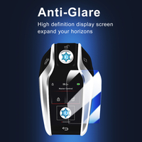 Clé de voiture intelligente universelle Kaifute CF618 avec écran tactile LCD, 30 jours d'autonomie en veille, 6 mois de batterie, entrée sans clé, anti-perte, argent, 1 an
