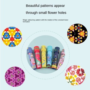 Jouets en papier éducatifs scientifiques nostalgiques pour jeunes, kaléidoscope rotatif à double section avec dessins animés variés, divertissement interactif parent-enfant - Product Image 2