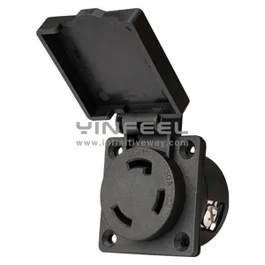 Nema L5-30R 30a 125V Waterdicht Amerikaanse Stopcontact Zelfblokkerend Type Model IF-US-50-3-L530R-WP