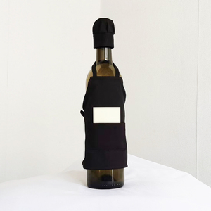 Promozione cotone poli bottiglia di vino piccolo Chef grembiule e cappello ristorante vino arredamento grembiule - Product Image 3