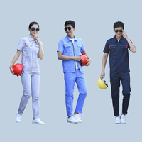 AI-MICH Ensemble uniforme de travail d'été populaire pour hommes, manches courtes, style cargo, pour usine, atelier d'ingénierie, mécanicien