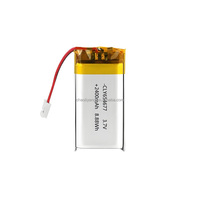 Batterie à semi-conducteurs de haute qualité 654677 3.7V 2400mAh 6.5x46x77mm Certifiée CE/ Durée de vie de 500 cycles