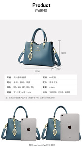 Ladies Luxury Designer <b>Totes</b> Fashion New Shoulder Bags Handbags Purses High Quality PU Leather Casual Crossbody Bags for Women - Product Image 3