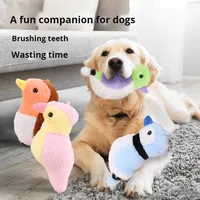 Jouet en peluche interactif pour chiens et chats avec son couineur, jouet à mâcher pour animaux de compagnie, vente en gros