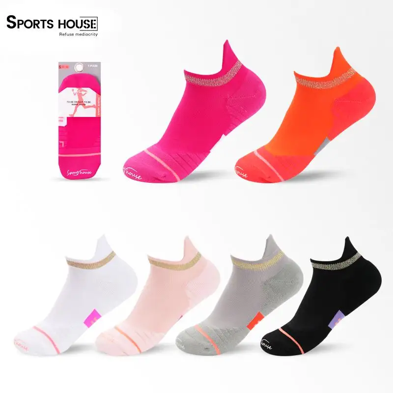 Bulk Blank Brand Spandex Ankle Sport Socks Women Girl Casual Stylish Running Socks Fitness