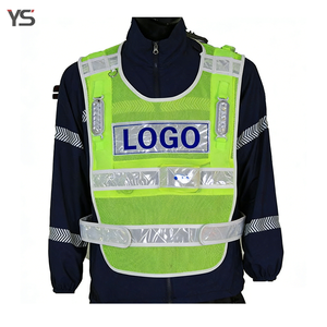 เสื้อกั๊กนิรภัย LED Hi Vis ราคาโรงงานพร้อมส่ง มีสินค้าในสต็อก จัดส่งรวดเร็ว เสื้อกั๊กสะท้อนแสงแบบกระพริบสำหรับงานกลางคืน - Product Image 1