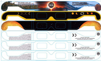 Lunettes d'éclipse solaire certifiées CE et ISO, avec logo personnalisé imprimé sur papier laminé, protection oculaire, lunettes d'éclipse AAS
