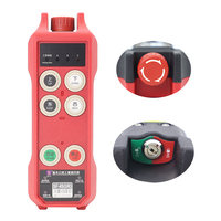 Télécommande de grue sans fil longue portée à 4 boutons, étanche IP67, anti-interférence, à vitesse unique
