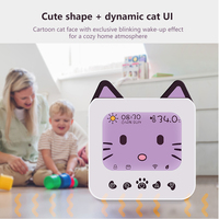 Becasmart-Termostato inteligente de calefacción inteligente para habitación de niños, pantalla TFT de 3,5 pulgadas, diseño de cartón, con control remoto, aplicación Tuya, Tuya