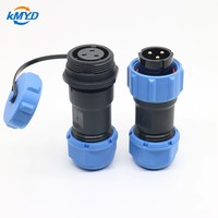 Connecteur Circulaire Étanche IP68 SP21, 2-7 Broches, Sans Soudure, Prise Mâle et Femelle pour Applications d'Installation Facile