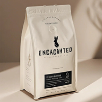 Sachet de café refermable de qualité alimentaire, imprimé sur mesure, résistant à l'humidité, pour l'emballage de café en détail
