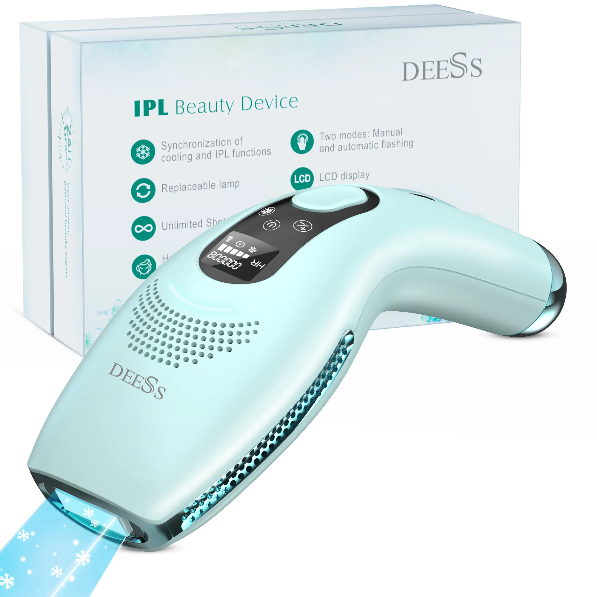 Ipl Laser Ontharing Epilator Thuis Ijskoel Pijnloze Handset Permanente Onbeperkte Flitsen Ipl Ontharing Laser Apparaat